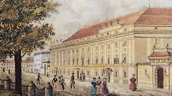 Das Landestheater um 1835.