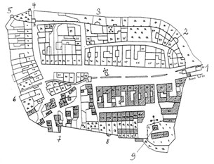 Grundriss der Befestigungsanlage