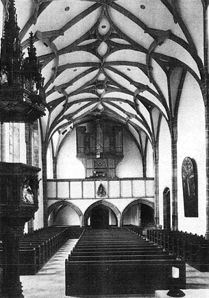 Innenansicht der Pfarrkirche Haslach 